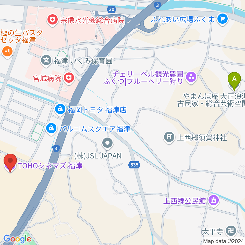 TOHOシネマズ福津周辺のホテル一覧地図