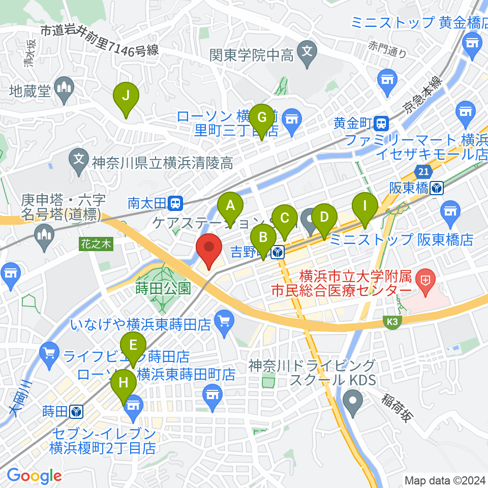 吉野町市民プラザ周辺のホテル一覧地図