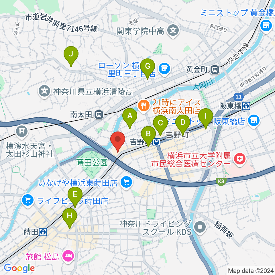 吉野町市民プラザ周辺のホテル一覧地図