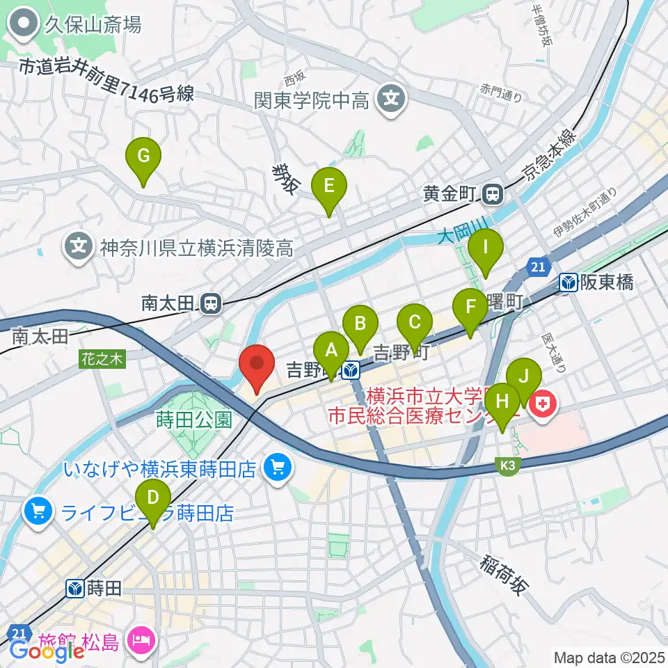 吉野町市民プラザ周辺のホテル一覧地図