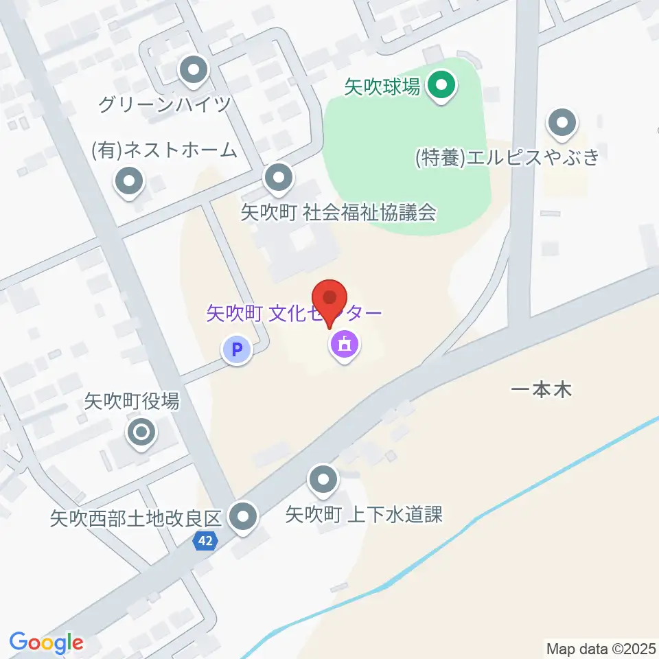 矢吹町文化センター周辺のホテル一覧地図