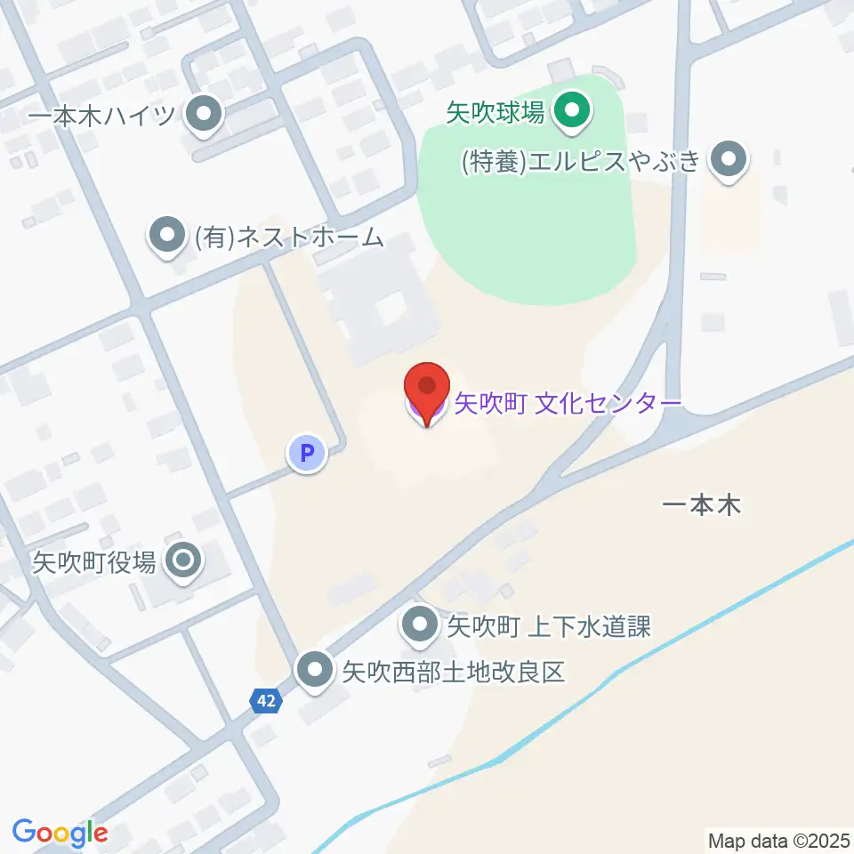 矢吹町文化センター周辺のホテル一覧地図