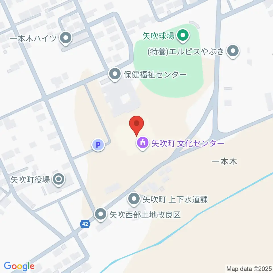 矢吹町文化センター周辺のホテル一覧地図
