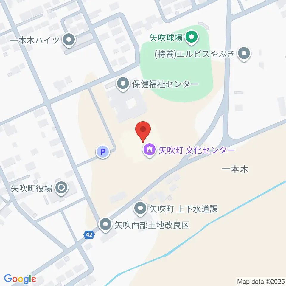 矢吹町文化センター周辺のホテル一覧地図