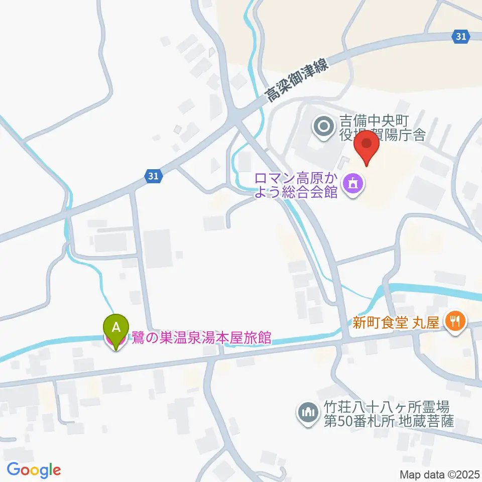 ロマン高原かよう総合会館周辺のホテル一覧地図