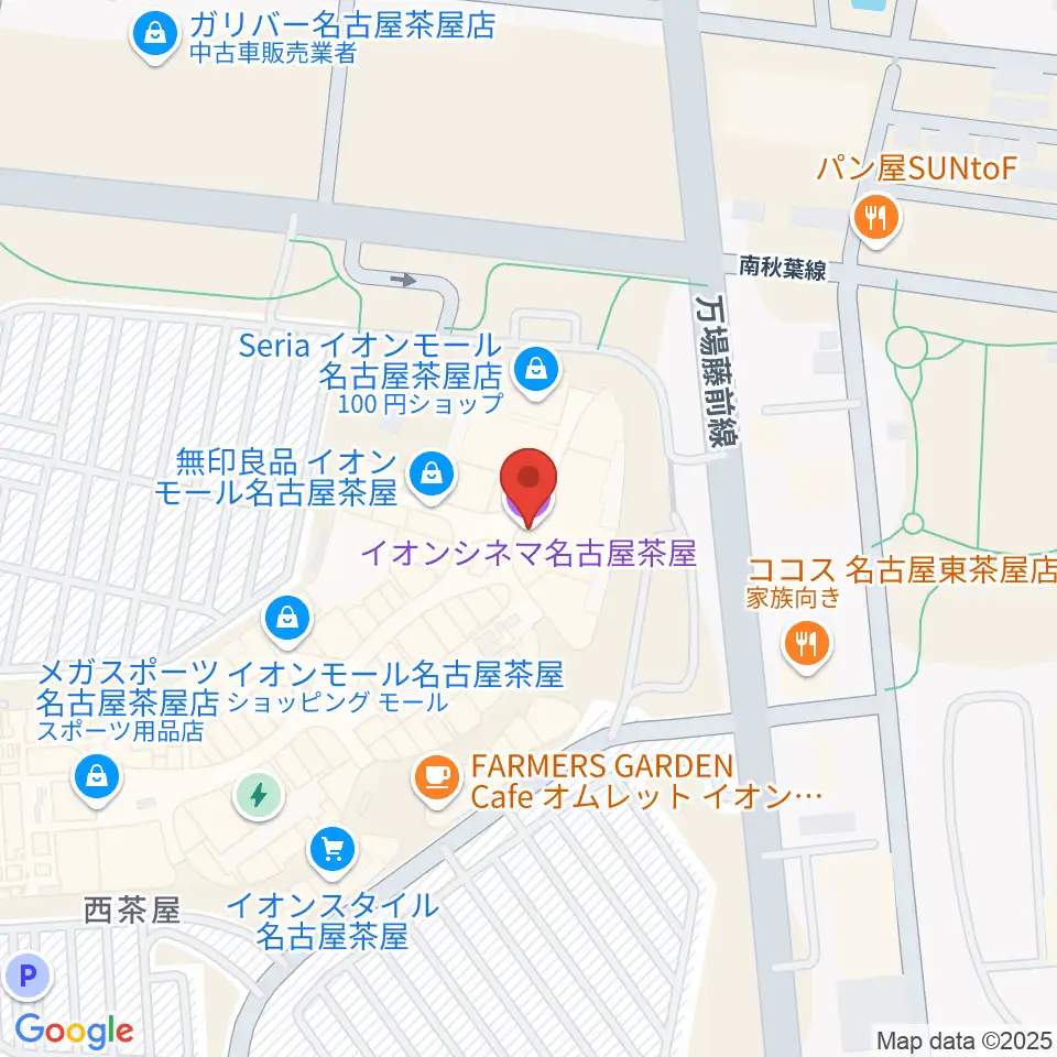 イオンシネマ名古屋茶屋周辺のホテル一覧地図