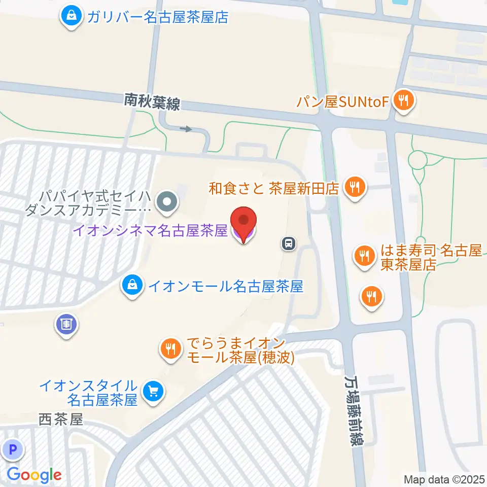 イオンシネマ名古屋茶屋周辺のホテル一覧地図