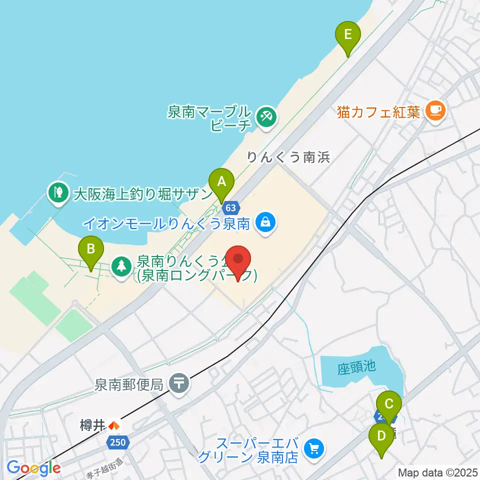 イオンシネマりんくう泉南周辺のホテル一覧地図