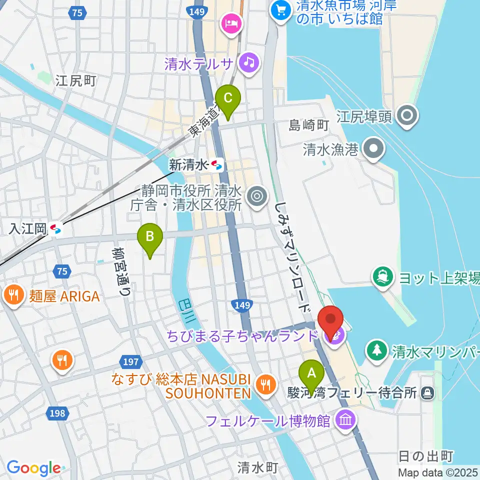MOVIX清水周辺のホテル一覧地図