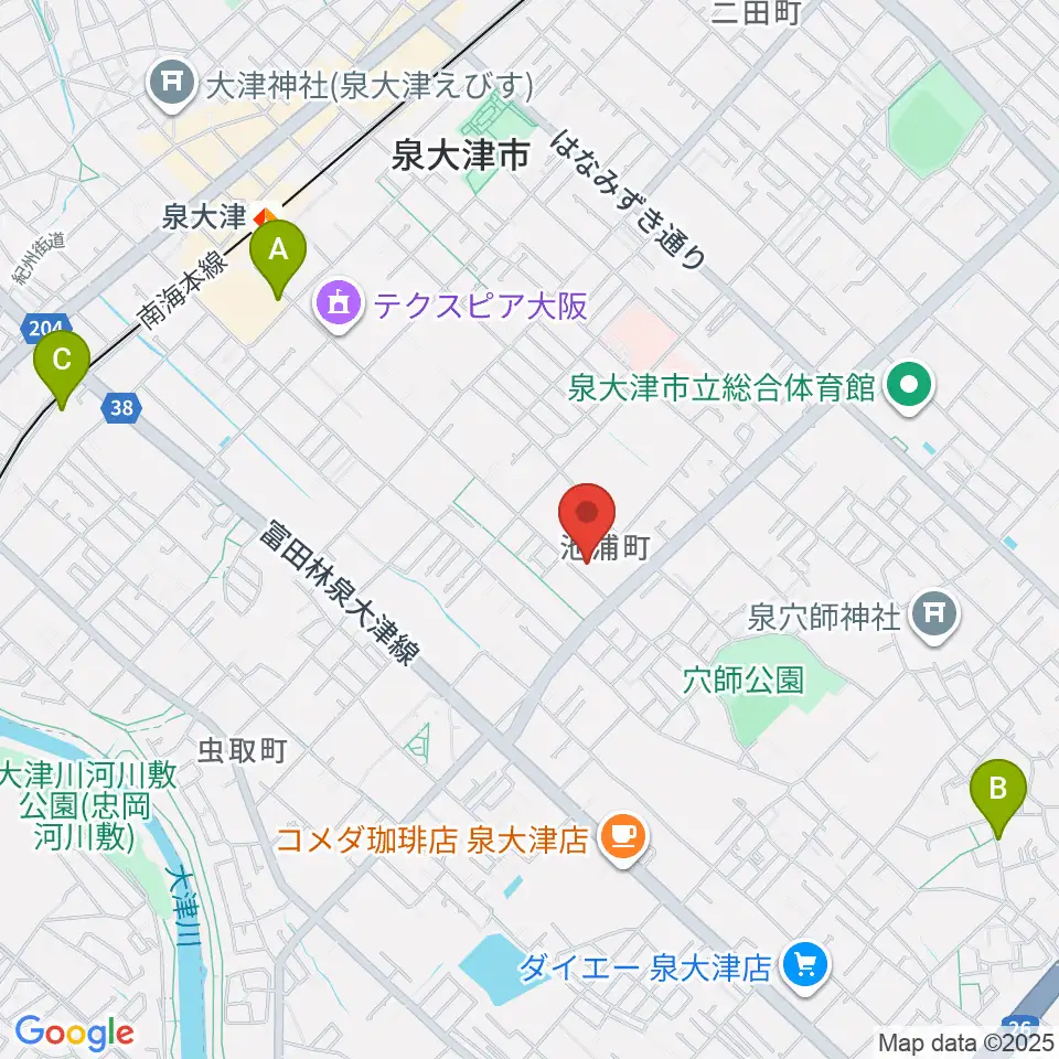 FMいずみおおつ周辺のホテル一覧地図