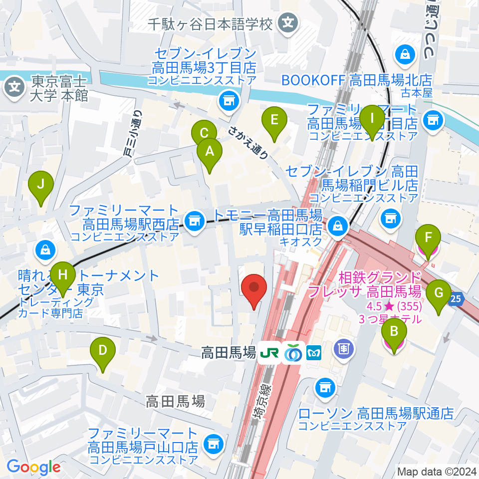 MI TOKYO周辺のホテル一覧地図