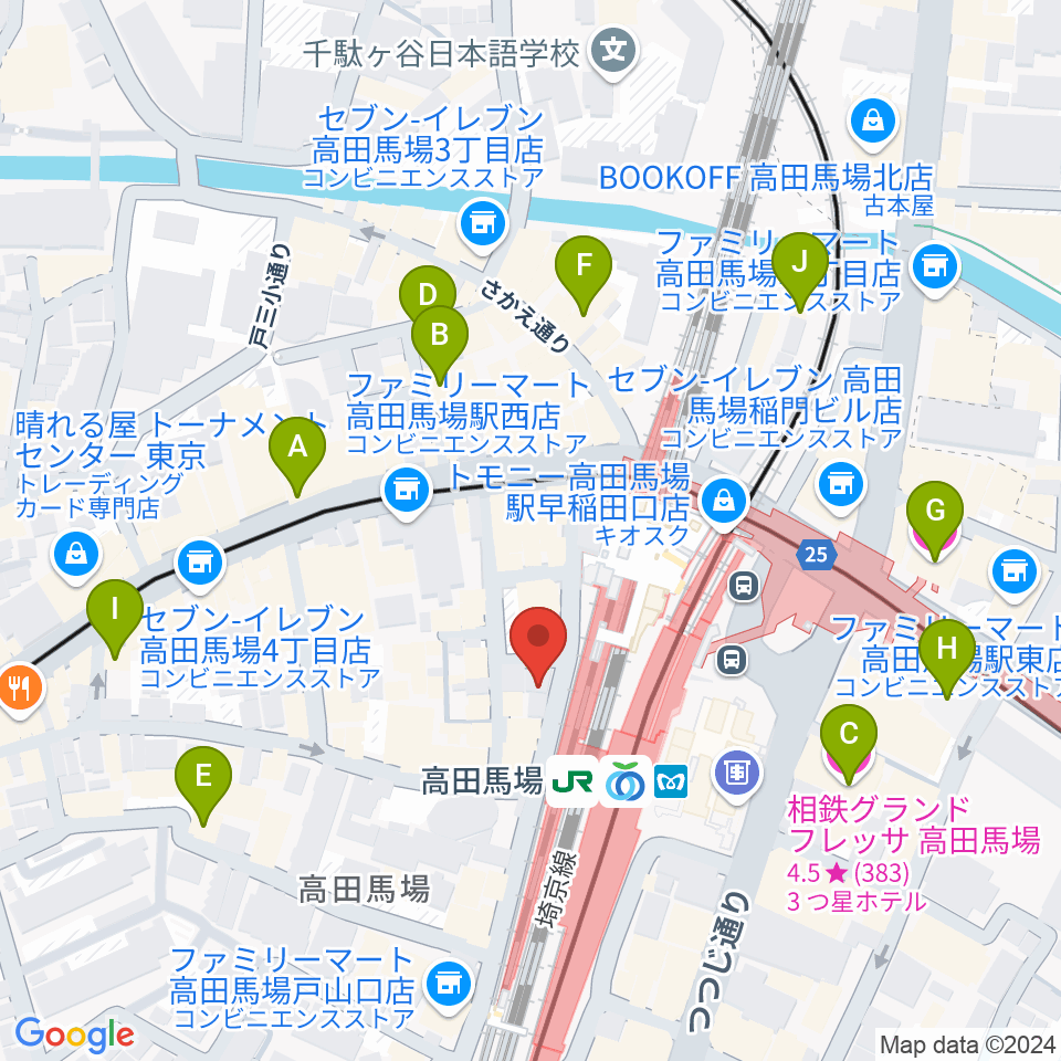 MI TOKYO周辺のホテル一覧地図