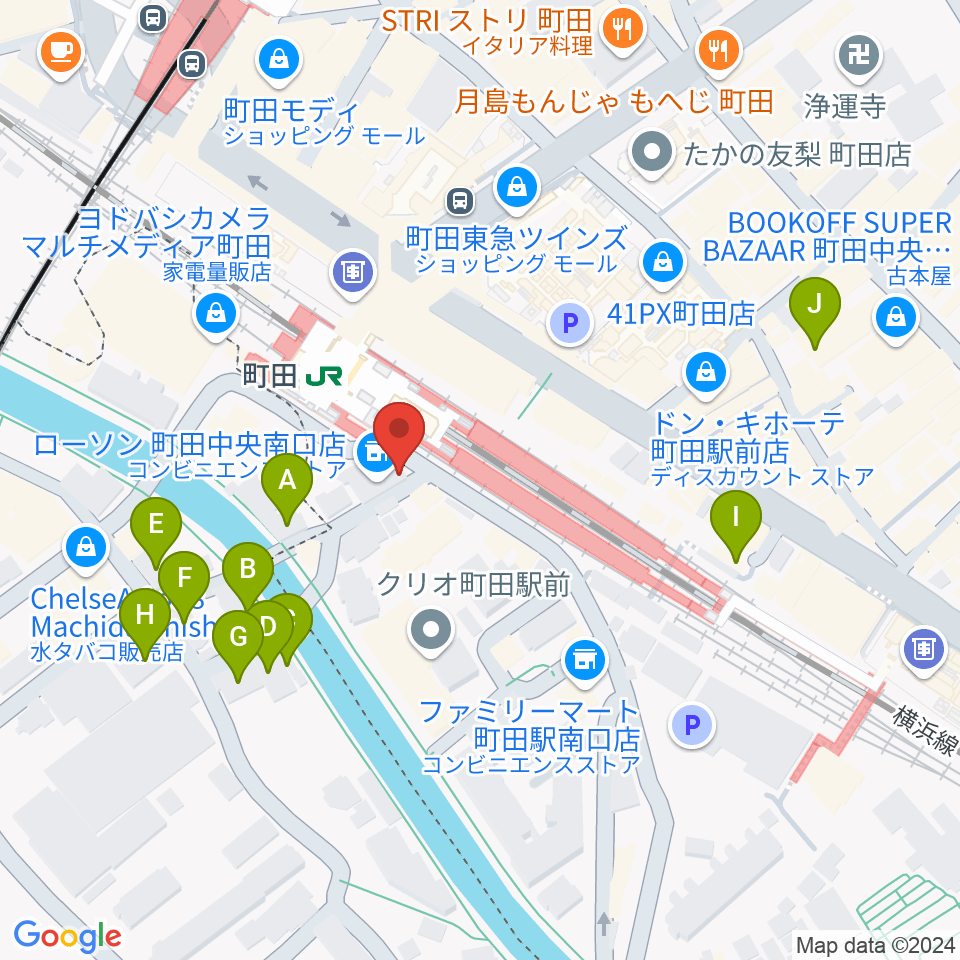 町田クラシックス周辺のホテル一覧地図