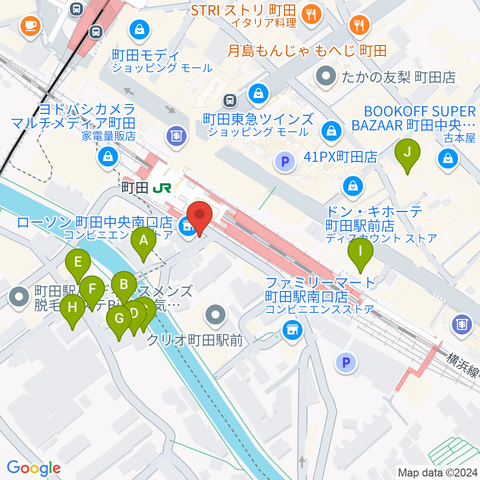 町田クラシックス周辺のホテル一覧地図