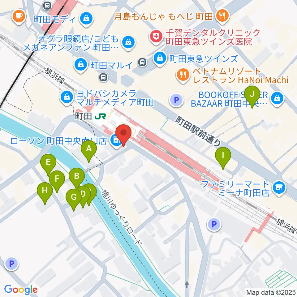 町田クラシックス周辺のホテル一覧地図