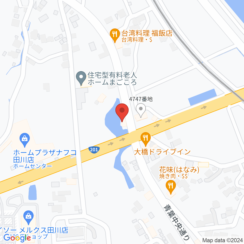 田川LOT周辺のホテル一覧地図