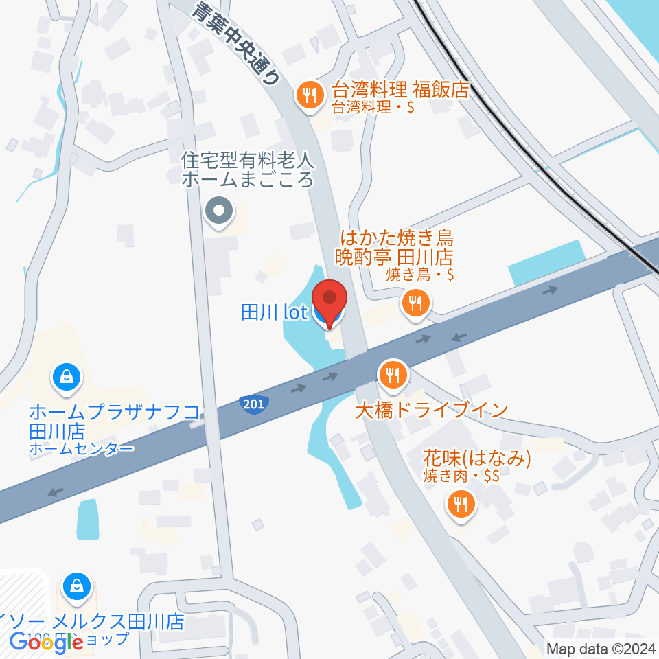 田川LOT周辺のホテル一覧地図