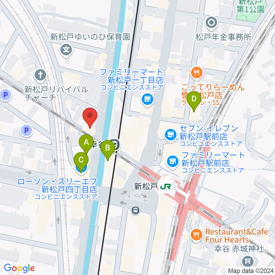 スタジオパックス新松戸店周辺のホテル一覧地図