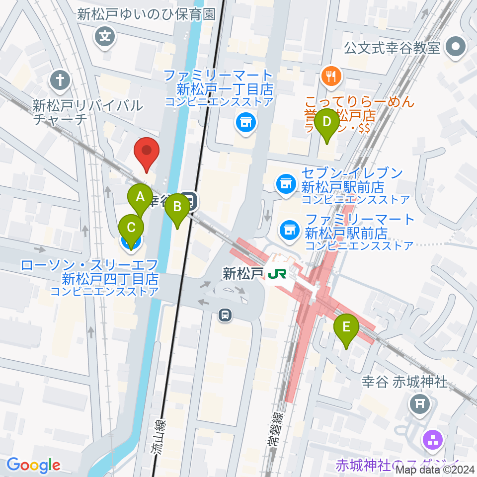 スタジオパックス新松戸店周辺のホテル一覧地図