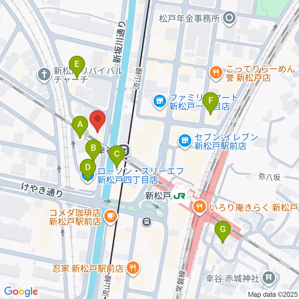 スタジオパックス新松戸店周辺のホテル一覧地図