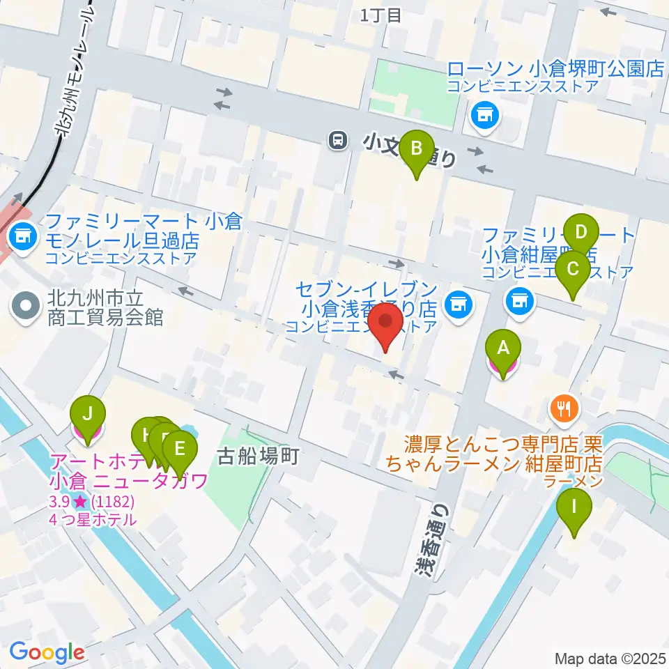 CleveR sound周辺のホテル一覧地図