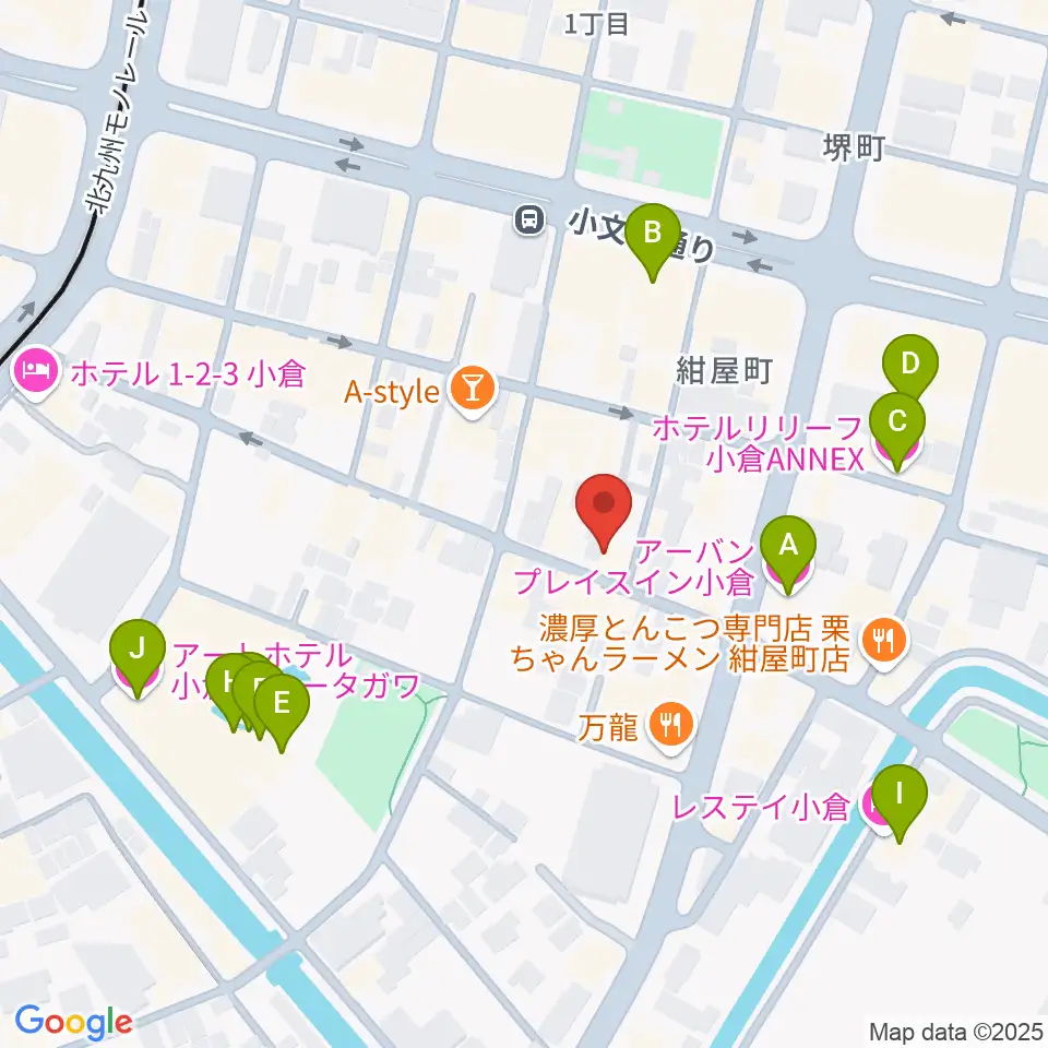 CleveR sound周辺のホテル一覧地図
