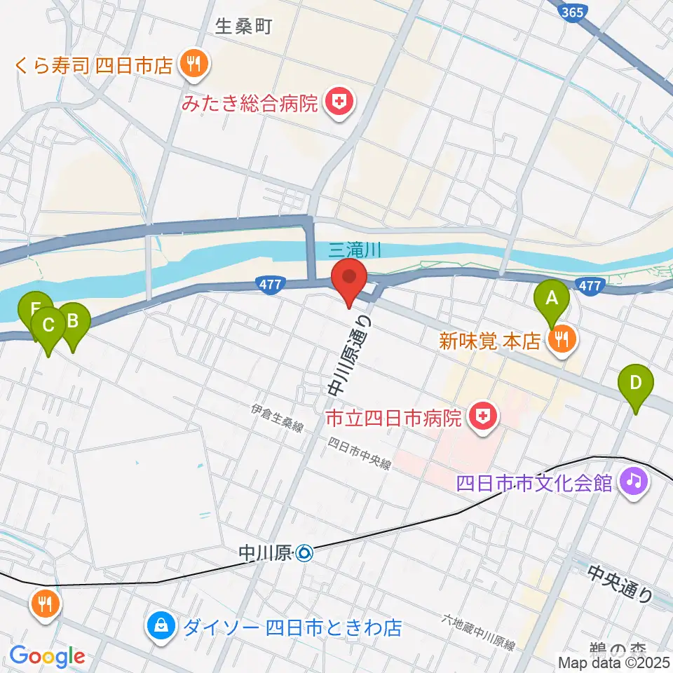 四日市CLUB ROOTS周辺のホテル一覧地図