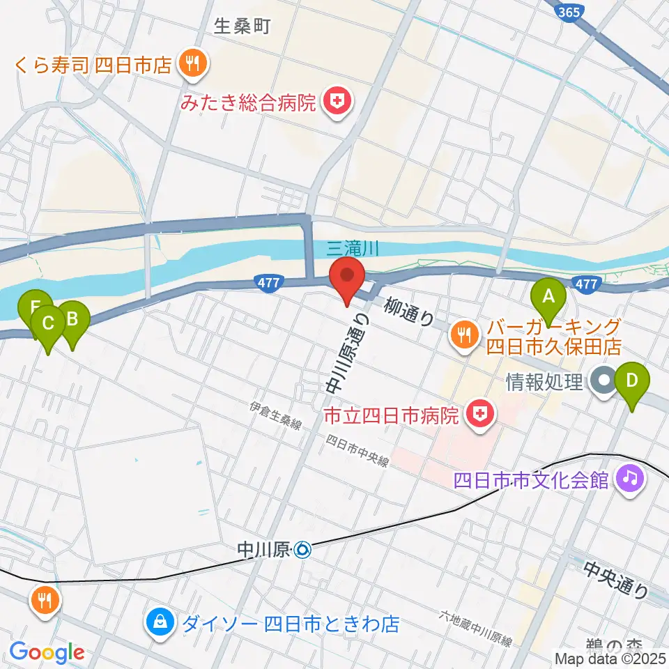四日市CLUB ROOTS周辺のホテル一覧地図
