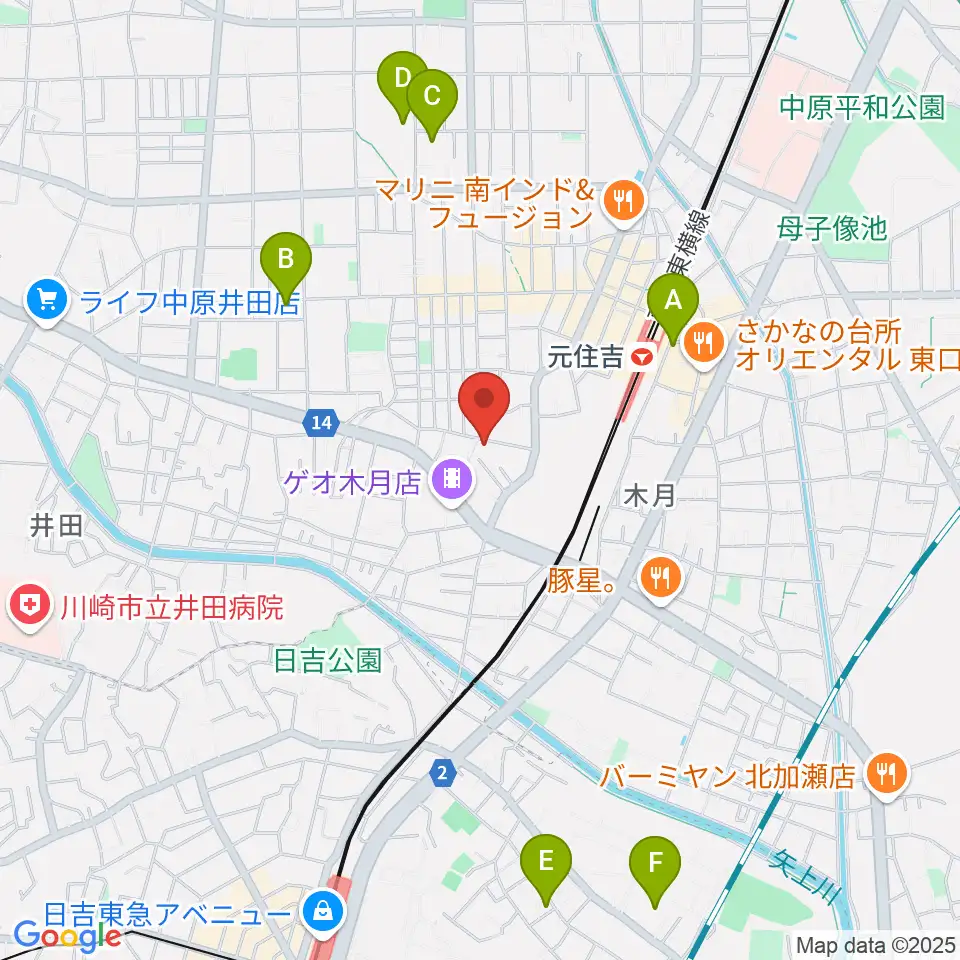 島倉学ミュージックスクール周辺のホテル一覧地図