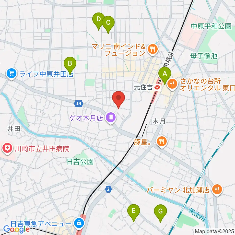 島倉学ミュージックスクール周辺のホテル一覧地図