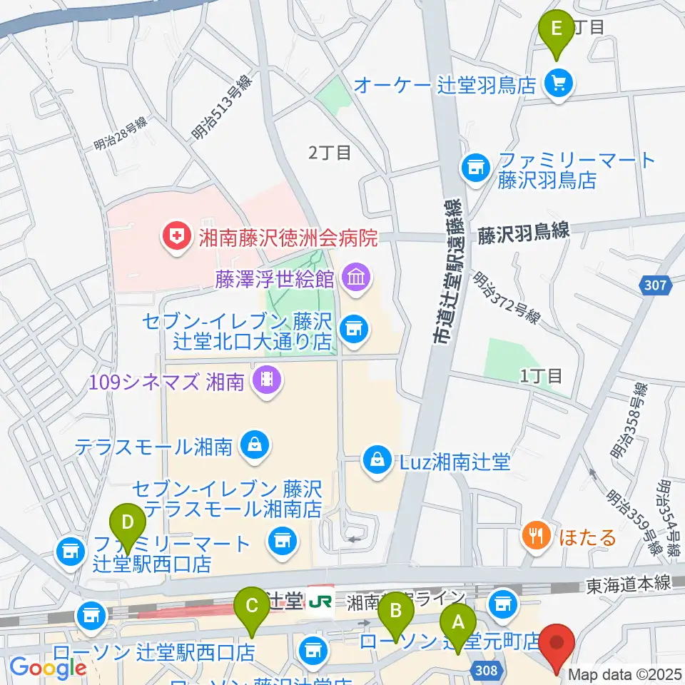 木管楽器修理工房 岡田周辺のホテル一覧地図
