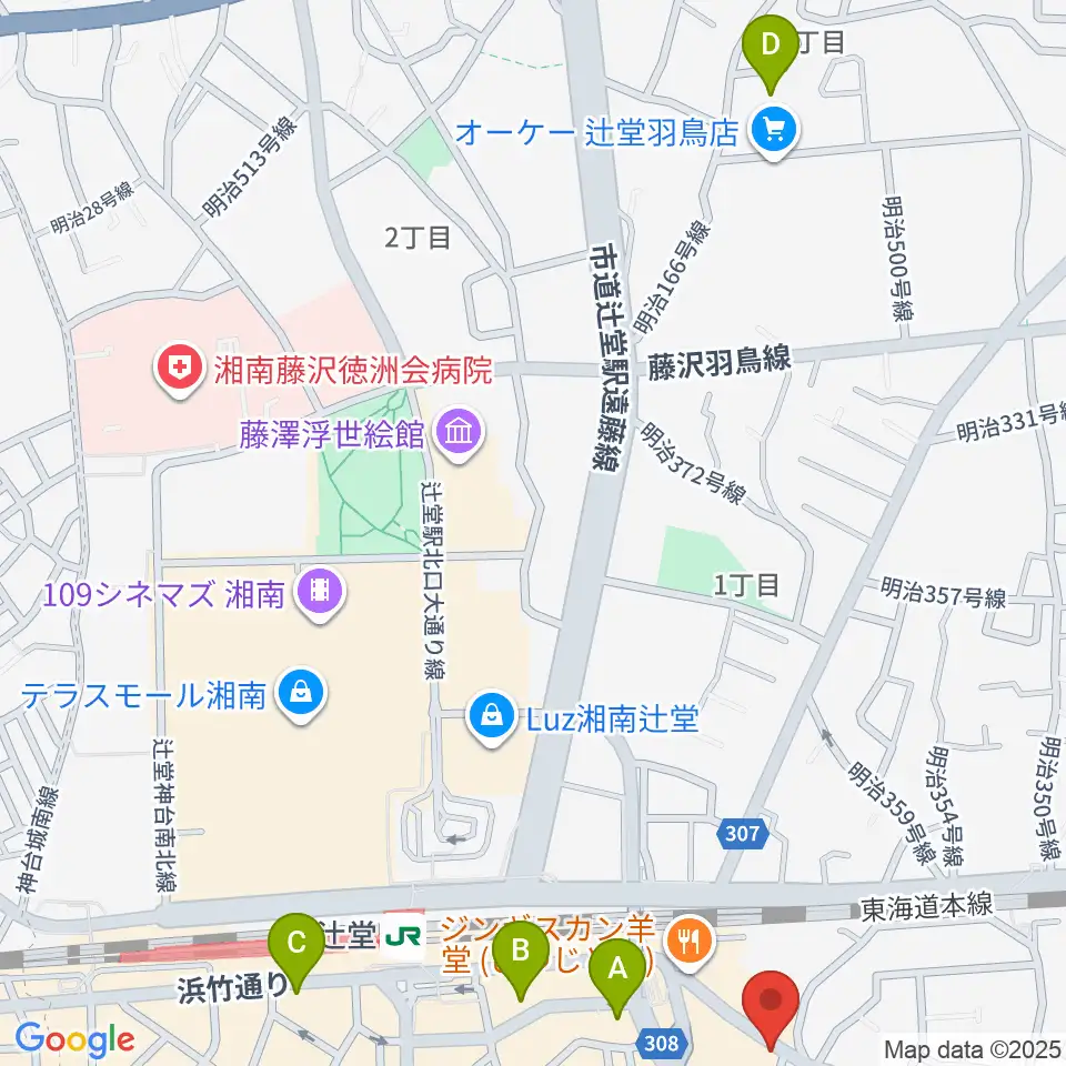 木管楽器修理工房 岡田周辺のホテル一覧地図