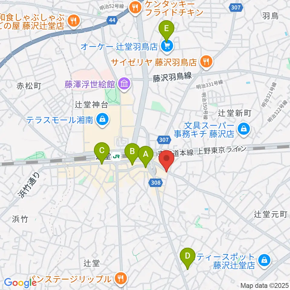 木管楽器修理工房 岡田周辺のホテル一覧地図