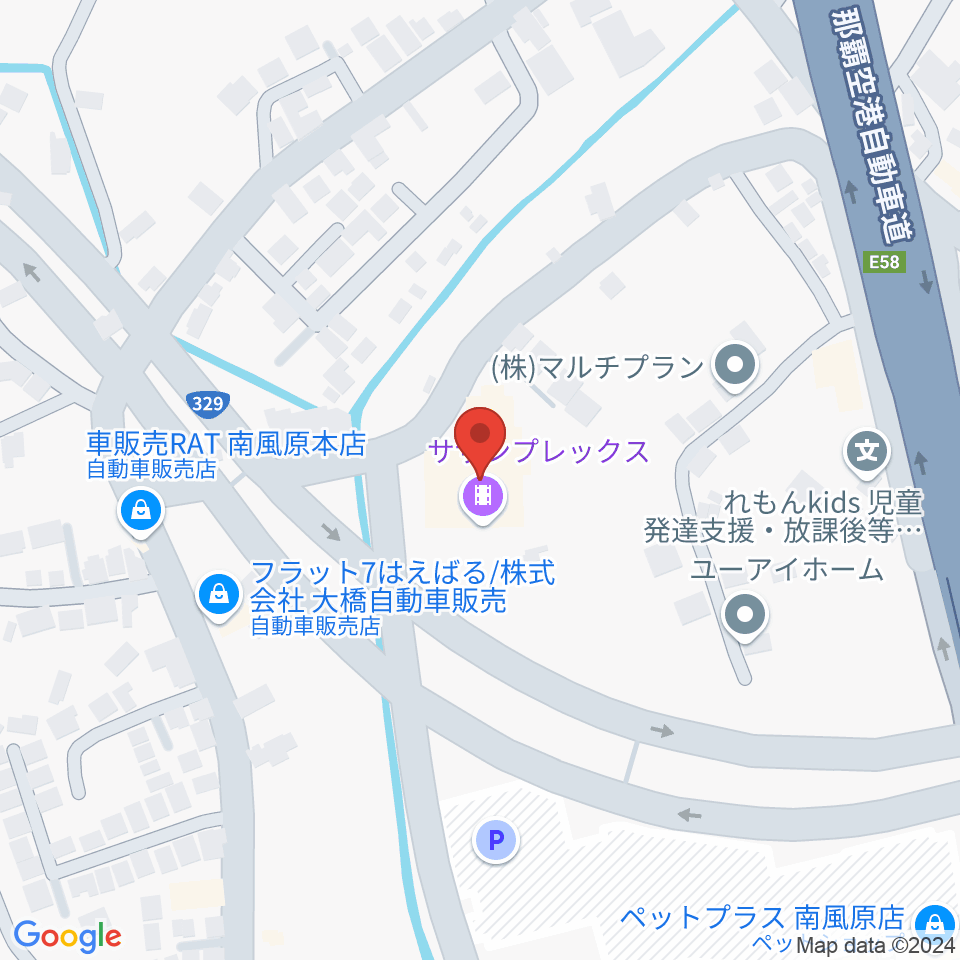 サザンプレックス周辺のホテル一覧地図