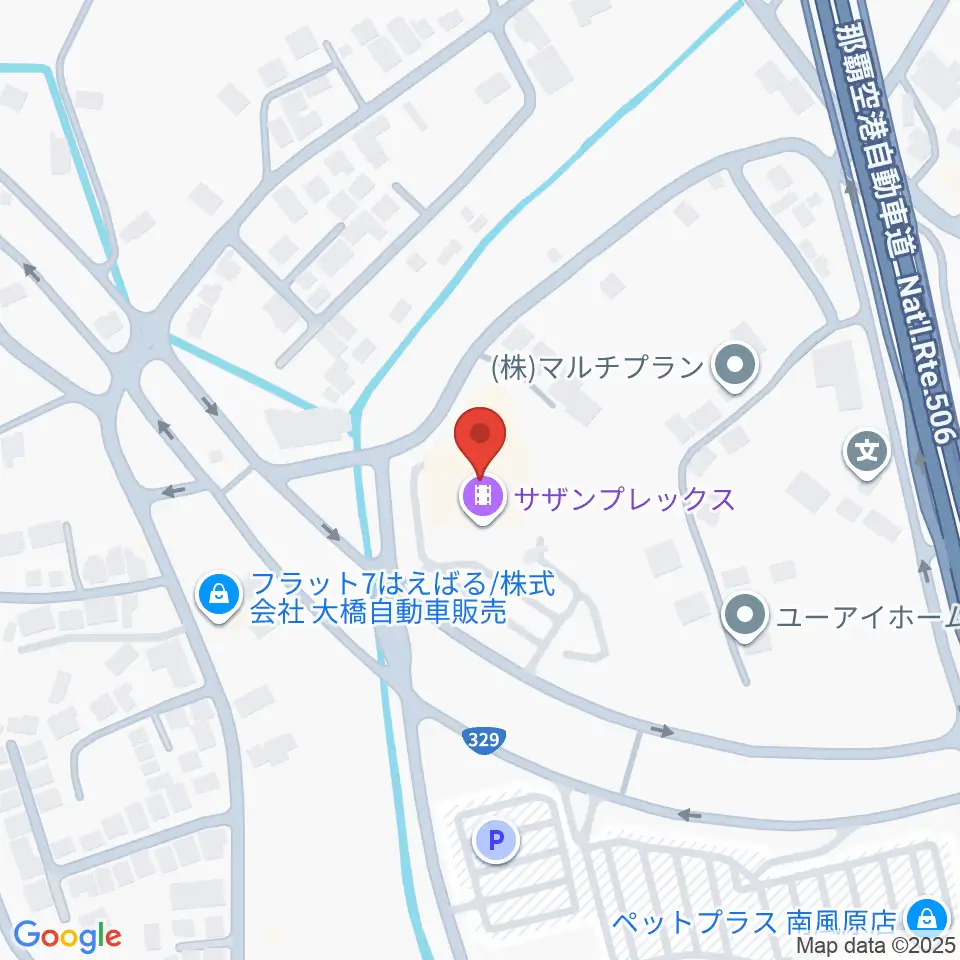 サザンプレックス周辺のホテル一覧地図