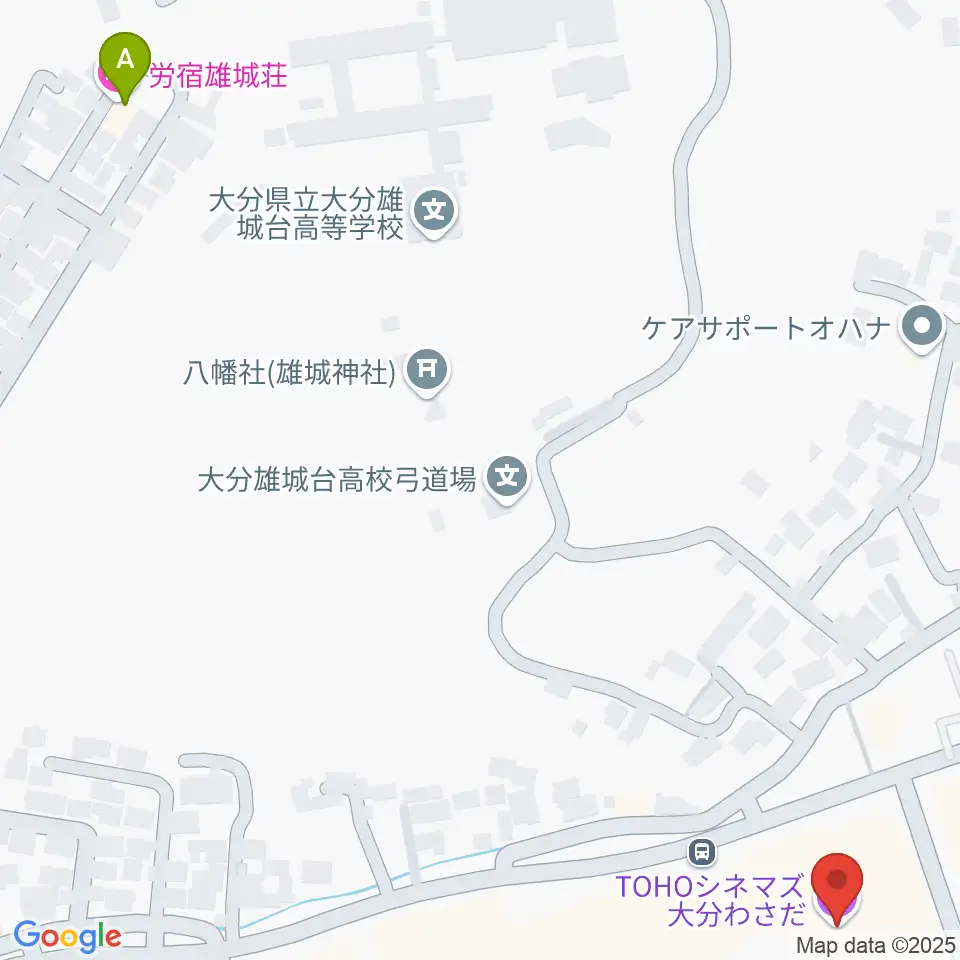 TOHOシネマズ大分わさだ周辺のホテル一覧地図