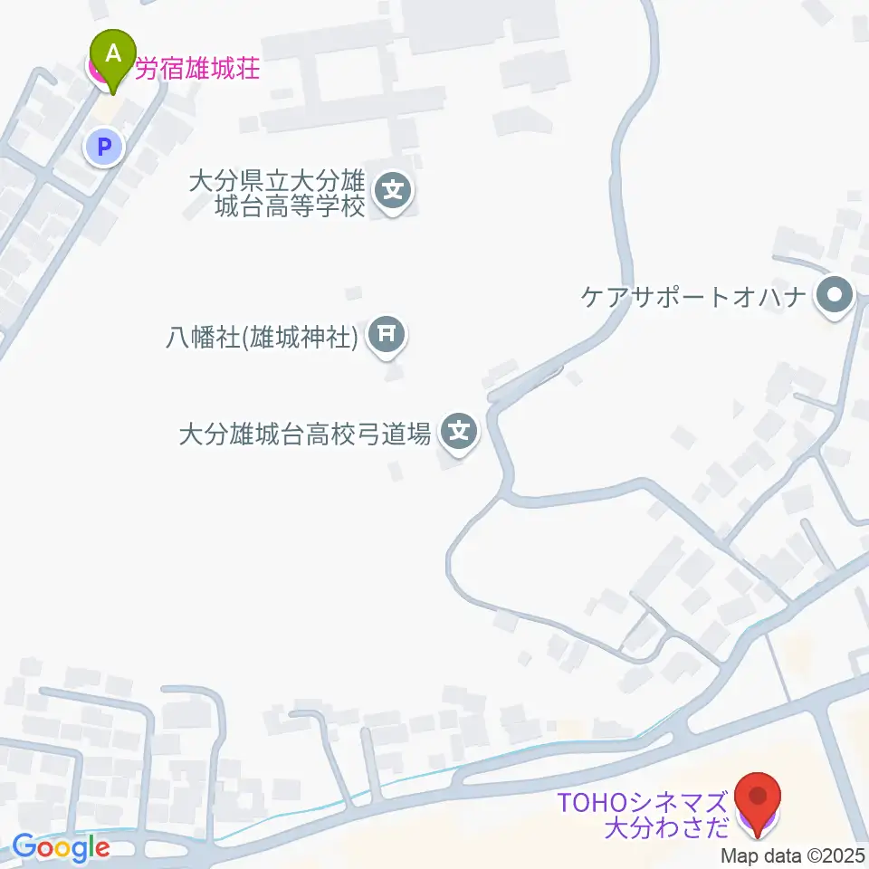TOHOシネマズ大分わさだ周辺のホテル一覧地図