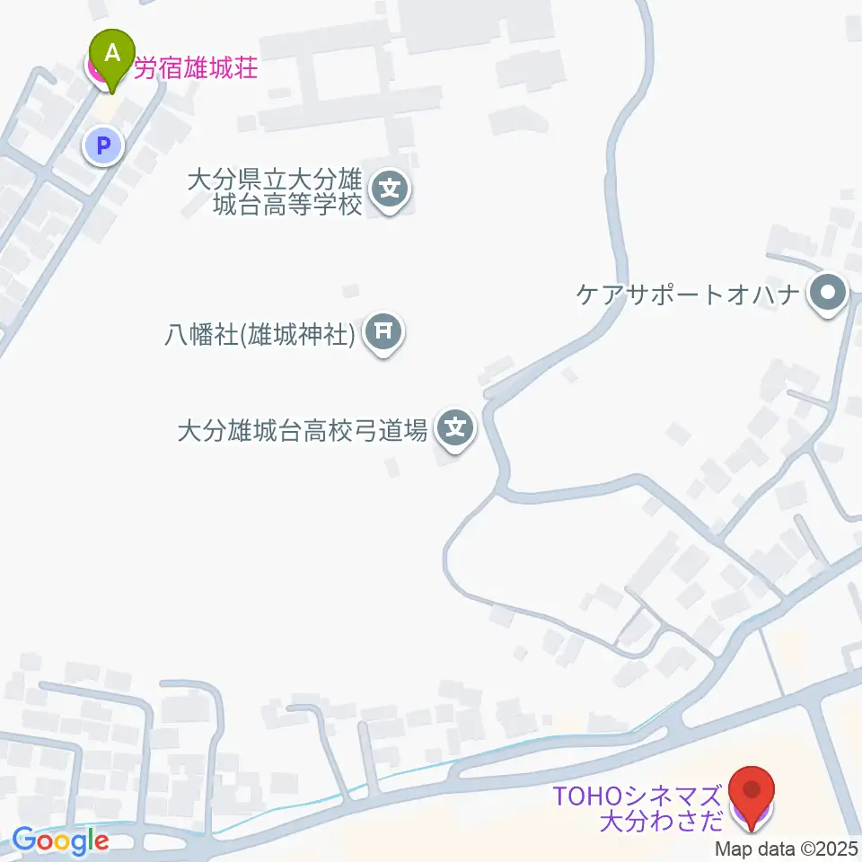 TOHOシネマズ大分わさだ周辺のホテル一覧地図