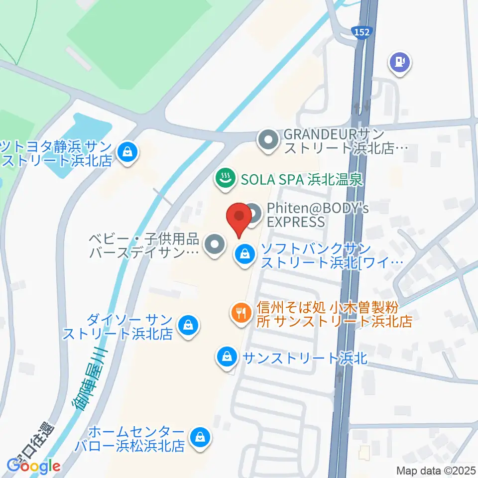 TOHOシネマズサンストリート浜北周辺のホテル一覧地図