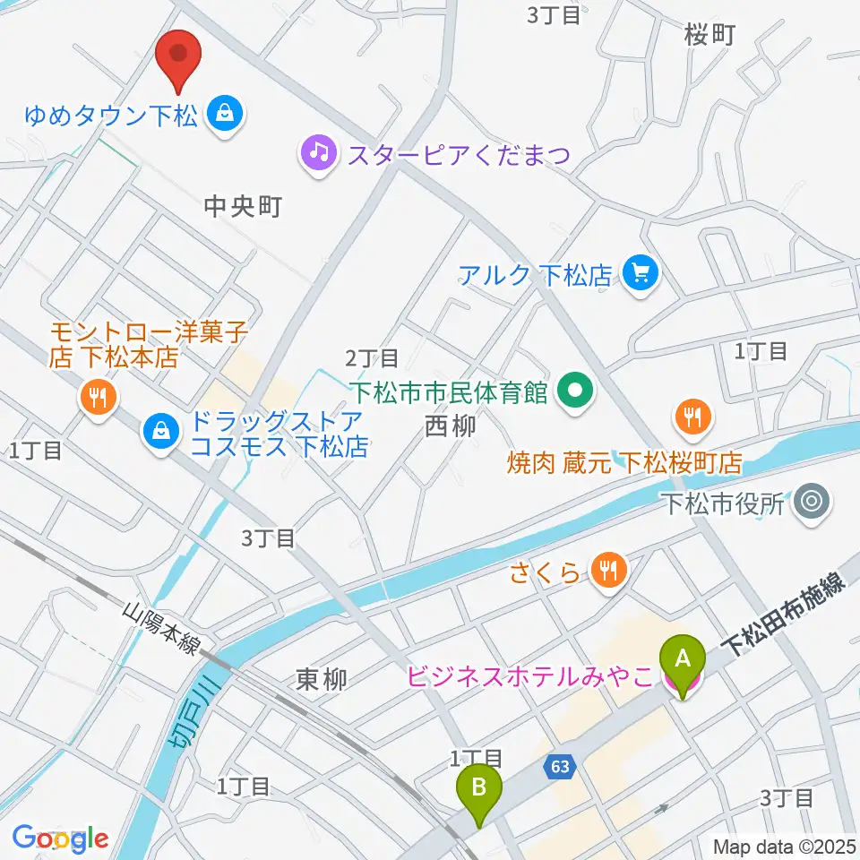 MOVIX周南周辺のホテル一覧地図