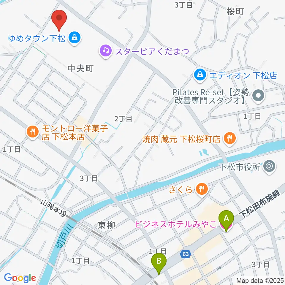 MOVIX周南周辺のホテル一覧地図