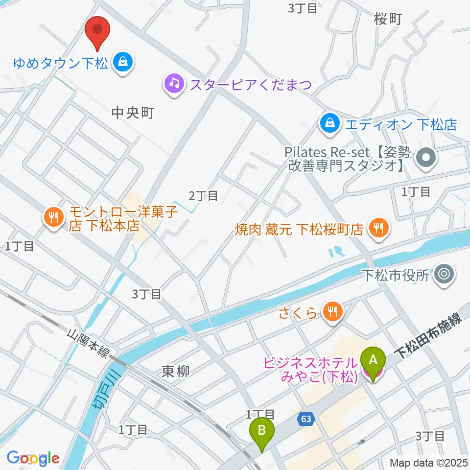MOVIX周南周辺のホテル一覧地図