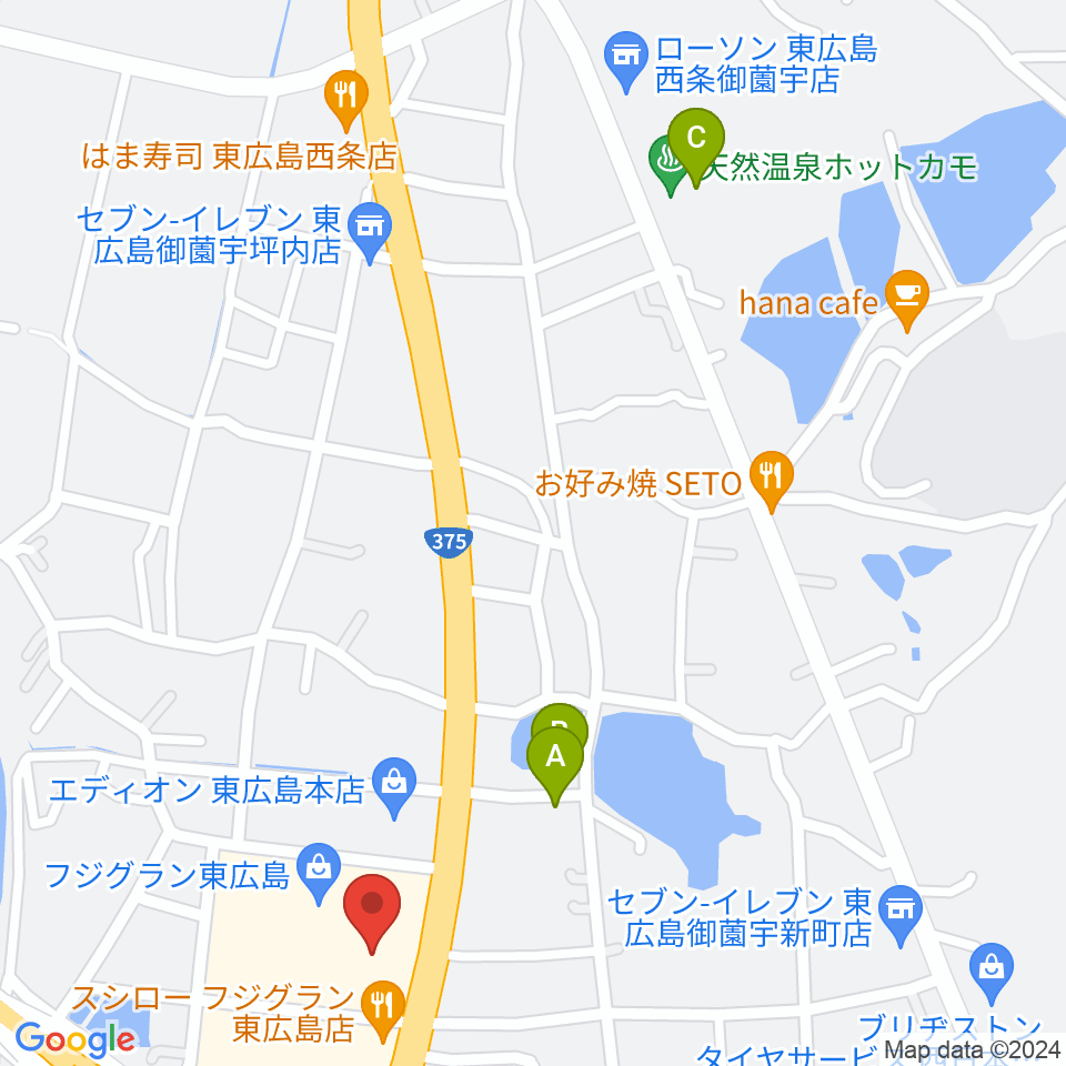 T・ジョイ東広島周辺のホテル一覧地図