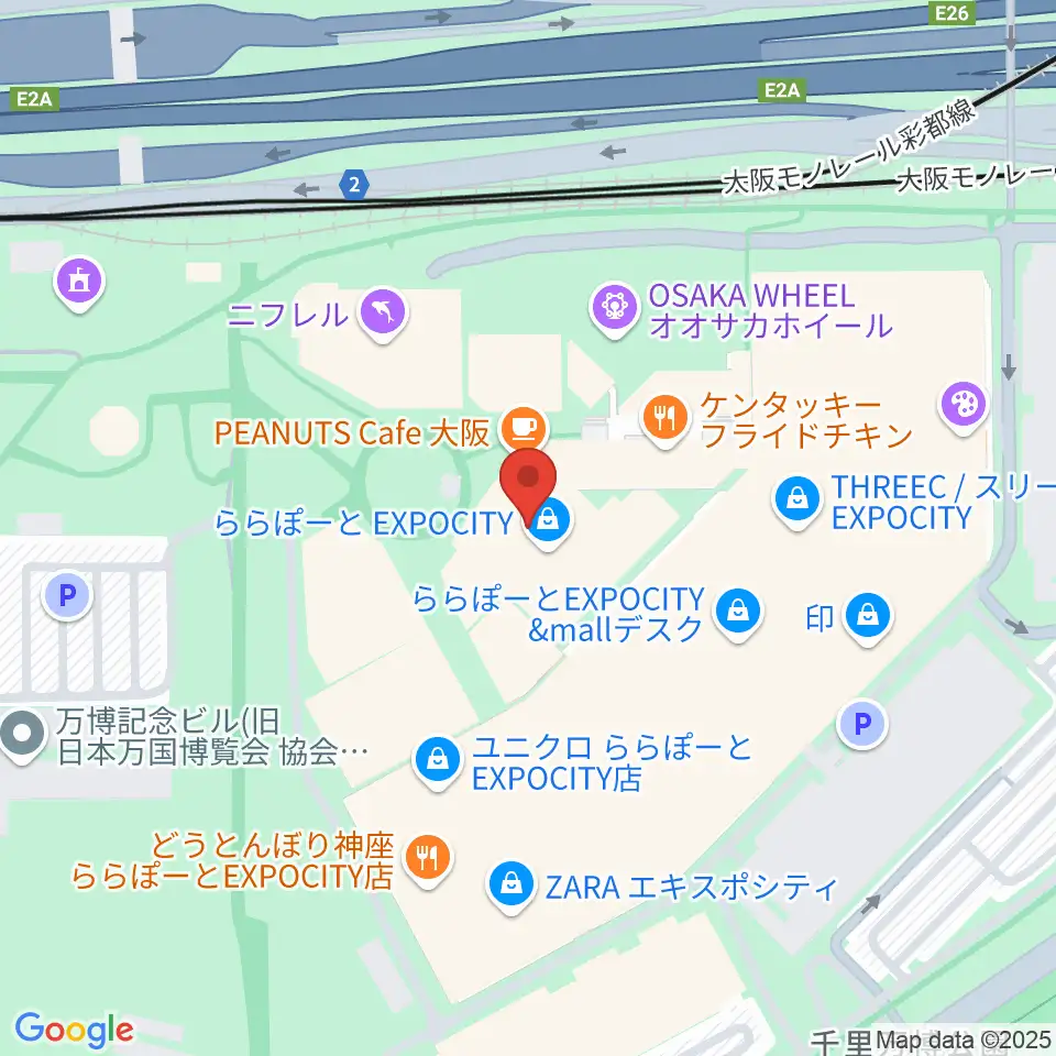 109シネマズ大阪エキスポシティ周辺のホテル一覧地図