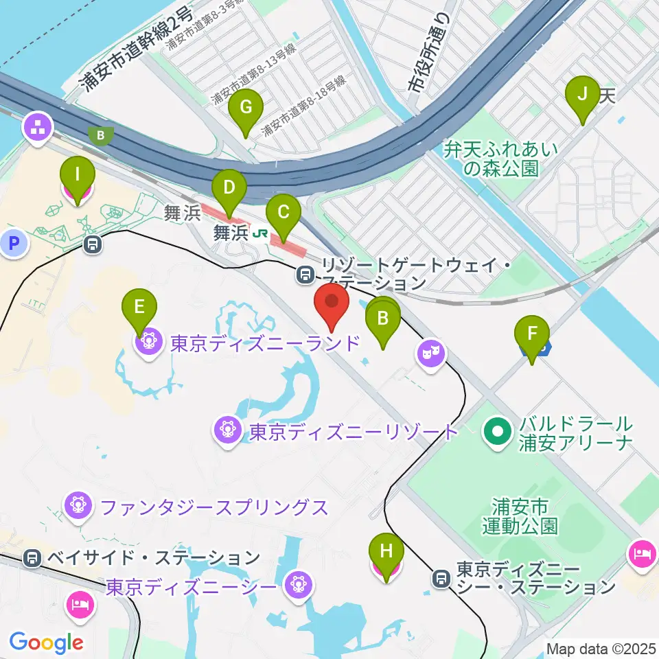 シネマイクスピアリ周辺のホテル一覧地図