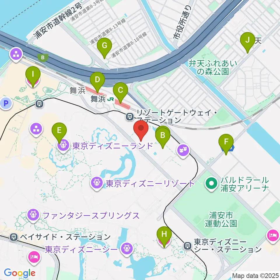 シネマイクスピアリ周辺のホテル一覧地図