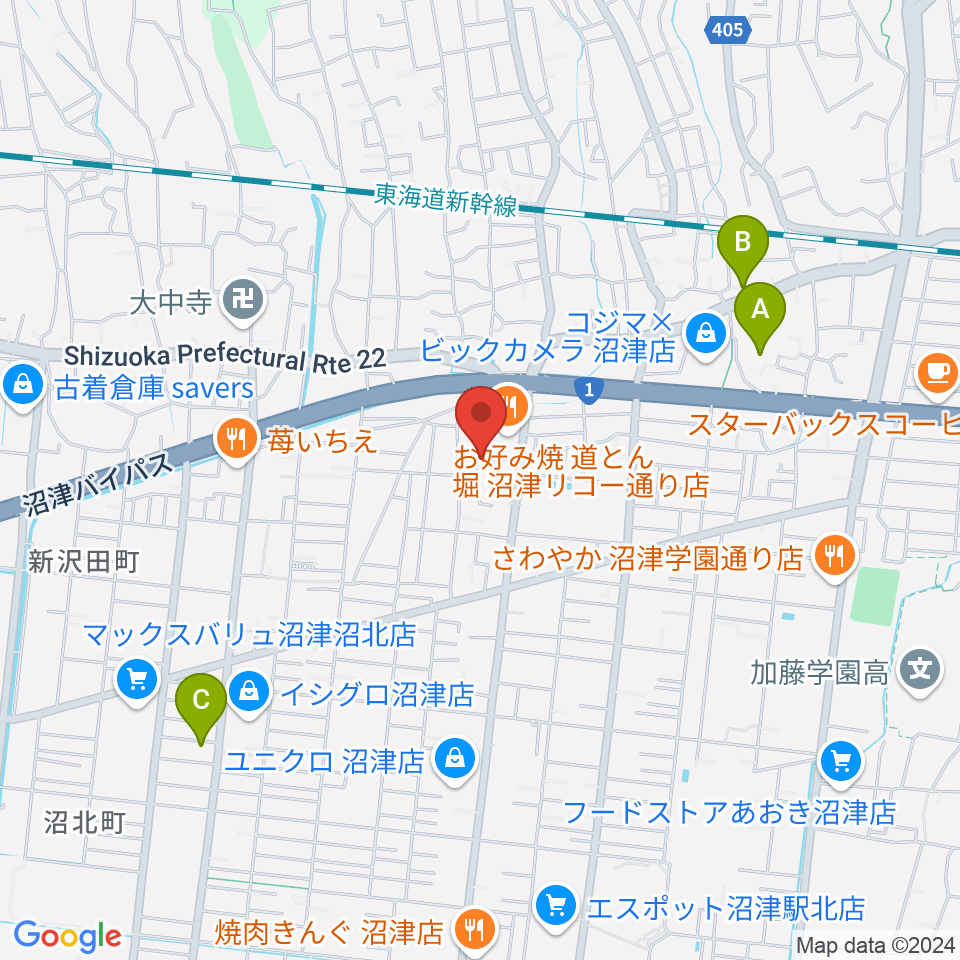 Studio SONICS周辺のホテル一覧地図