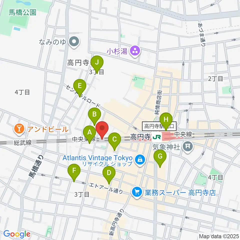 無力無善寺周辺のホテル一覧地図
