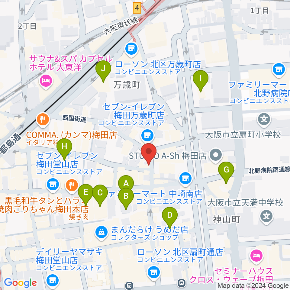 Jazz Records seeed周辺のホテル一覧地図