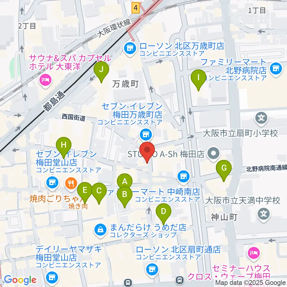 Jazz Records seeed周辺のホテル一覧地図